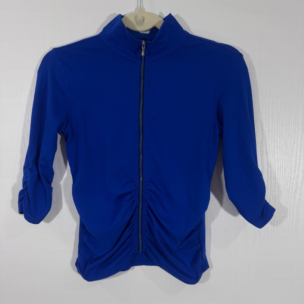 Calvin Klein Performance Womens XS Full Zip Pullover‎ Jacket Blue Athletic
